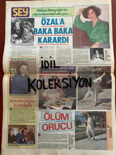 ŞEY HAFTALIK MAGAZİN GAZETESİ - DOĞUM GÜNÜ HEDİYESİ (TURKİSH - NEWSPAPER) - 2 NİSAN 1988 - TAM TAKIM 12 SAYFADIR -Emrah-Bülent Ersoy-Berna Yılmaz-Hülya Koçyiğit-Gülşen Bubikoğlu-Melda Işık-Nihat Işıklar-Nil Ünal-Meral Zeren-Hüseyin Vural-Coşkun Sabah-Oskar Plak-Dikran Masis-Serpil Benay-Suat Kutlu-Bergen-Hava Kopan-Nigar Uluerer-Bülent Akarcalı-Nil Burak-Perihan Abla-Aydın Olgun-Merih Akalın-Seza Nil Özdemir-Rauf Nuri Güntekin-Faisal Toksay-Cem Duna-Sedat Mehmet Ağa-Metin Milli-Yıldırım Güven-Meral Zeren-Coşkun Göğen-Orhan Elmasan-Yalçın Ülgen-Süleyman Demirel-Mehmet Keçeciler-Turgut Özal-Selahattin Kaya-Mesut Mercan-Ercan Vural-İbrahim Halil Çelik-Tınaz Titiz-Cem Karaca-Orhan Gencebay-Emrah-Ferdi Tayfur-Mahmut Tuncer-Hüsnü Önal-Müjdat Gezen-Yılmaz Güney-Kadir İnanır-Hüseyin Vural-Mustafa Türkcan-Ayten Gökçer-Semra Özal-Adnan Kahveci-Zeki Metin Sevgili-Mesut Yılmaz-Hülya Konuk-Tarık Akan-Mahmut Tezcan-Melike Zobu-Cihan Ünal-Selin Dilmen-Cem Özer-Erol Pekcan-Selba Yeter-Faruk Tınaz-Engi