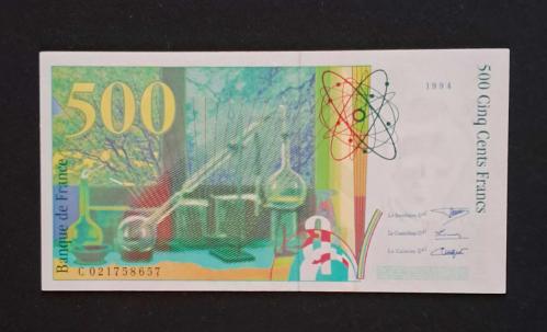 FRANSA 500 FRANK 1994 ÇÇT +++ KAĞIT PARA