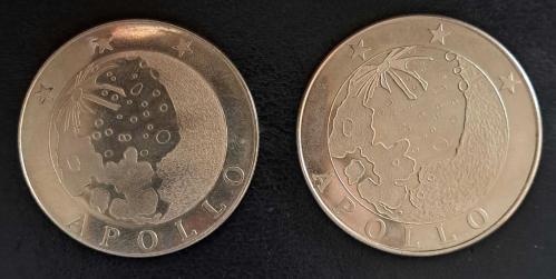 APOLLO 10-12 1969 AY'A İNİŞ GÖREVİ  2 FARKLI MADALYA
