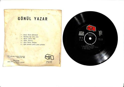 Gönül Yazar – Sensiz Kalan Gönlümde & Gökyüzünde Yalnız Gezen Yıldızlar Mini Long Play 45'lik Plak (10/8)