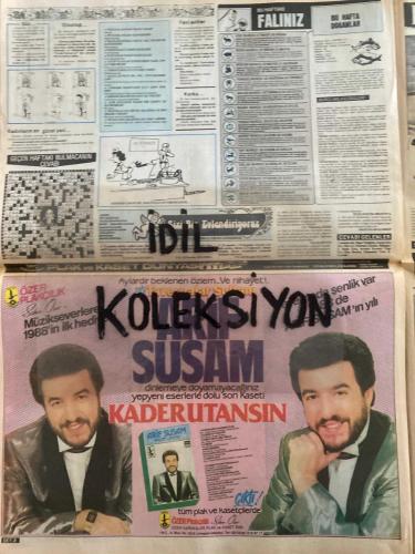 ŞEY HAFTALIK MAGAZİN GAZETESİ - DOĞUM GÜNÜ HEDİYESİ (TURKİSH - NEWSPAPER) - 20 ŞUBAT 1988 - TAM TAKIM 12 SAYFADIR -Sibel Can-Dalan-Ömer Dinçkök-Zeynep Şilan-Semra Özal-Papatya Perihan Abla-Yüksel Uzel-Perran Kutman-Şevket Altuğ-Küçük Emrah-Nermin-Yaşar Alptekin-Nurdan Torun-Şebnem Dinçgör-Salih Güney-Emel Kasapoğlu-Müjde Ar-Tuncay Özinel-Harika Avcı-Nil Burak-Gönül Yazar-Deniz Akkol-Orhan Elmas-Kadir İnanır-Tanya Arslan-Nazan Ayas-Bülent Ersoy-Gülenya-Arif Susam-Murat Morova-Hülya Avşar-Türkan Şoray-Rutkay Aziz-Murat-Mustafa Özhan-Gül Dinçkök-Semra Özal-Sibel Can-Bülent Ersoy-Hülya Avşar-Türkan Şoray-Rutkay Aziz-Arif Susam-Gönül Tansel-Yüksel Selçuk-Meral Şima-Munalya Denizci-Gülşen Akkaya-Kadir İnanır-Deniz Akkol-Nil Burak-Harika Avcı-Orhan Elmas-Murat Morova-Müjde Ar-Salih Güney-Emel Kasapoğlu-Perran Kutman-Şevket Altuğ-Yaşar Alptekin-Nurdan Torun-Şebnem Dinçgör-Küçük Emrah-Nermin-Dalan-Zeynep Şilan-Ömer Dinçkök-Gül Dinçkök-Papatya-Semra Özal-Mustafa Özhan-Gülenya-Arif Susam-Bülent E