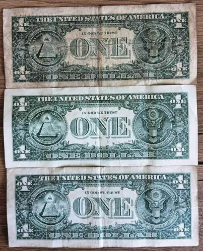 1 Dolar 1995-2017-2021 yılları  Resimdeki Ürün Gönderilecektir ( 61 )
