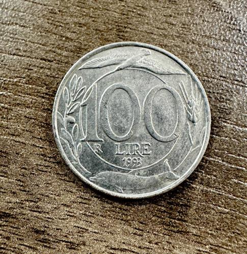 1993 İtalya 100 lire madeni para ÇÇT