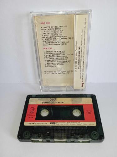 Kaset slayer south of heaven albümü. Orijinal 1989 dönem Kağıt Baskı. Sorunsuz çalışıyor. Koleksiyonluk