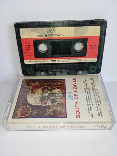 Kaset slayer south of heaven albümü. Orijinal 1989 dönem Kağıt Baskı. Sorunsuz çalışıyor. Koleksiyonluk