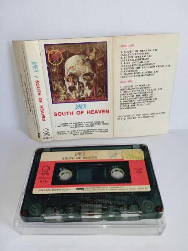 Kaset slayer south of heaven albümü. Orijinal 1989 dönem Kağıt Baskı. Sorunsuz çalışıyor. Koleksiyonluk