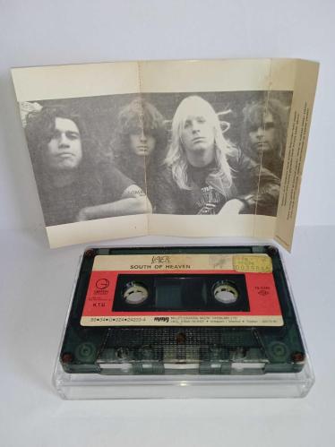Kaset slayer south of heaven albümü. Orijinal 1989 dönem Kağıt Baskı. Sorunsuz çalışıyor. Koleksiyonluk