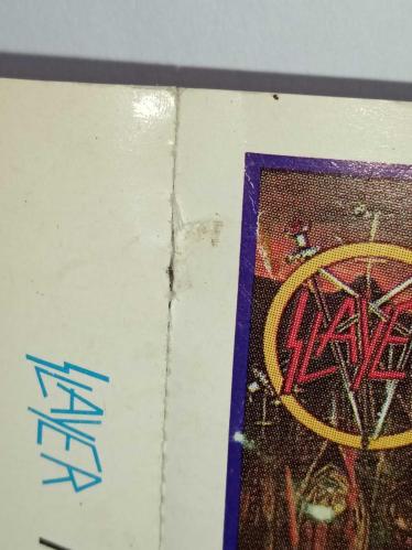 Kaset slayer south of heaven albümü. Orijinal 1989 dönem Kağıt Baskı. Sorunsuz çalışıyor. Koleksiyonluk