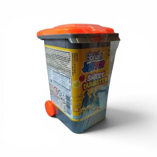 Joytop Sweet Dumpster Çöp Kovası Tasarımlı Oyuncaklı Meyve Aromalı Lolipop Şekerleme-açılmamış ambalajında