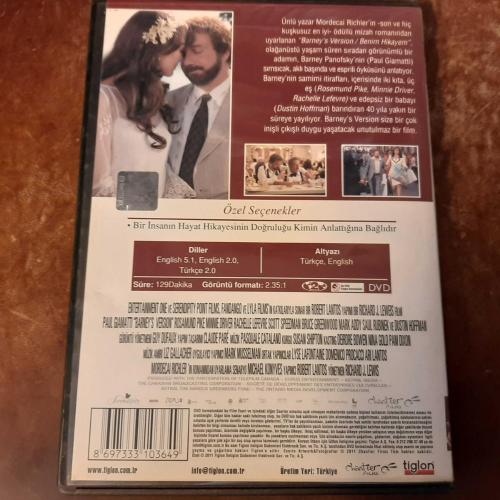 BARNEYS VERSION - BENİM HİKAYEM  - ORJINAL BANDROLLU - DVD