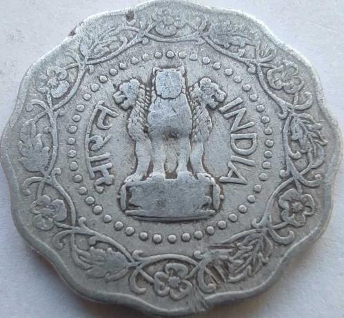 Hindistan 10 Paise 1972 Kalküta Darphanesi Pirinç Dalgalı Kenar