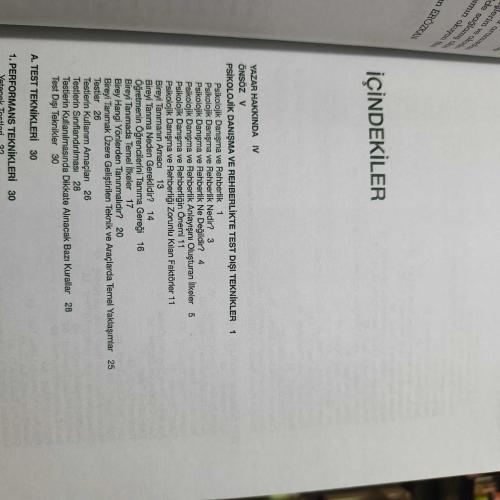 Psikolojik Danışma ve Rehberlikte Test Dışı Teknikler