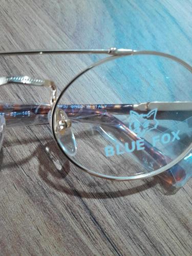 Retro ve Vintage Metal Çerçeve Optik Gözlüğü 80'ler Blue Fox İtalyan