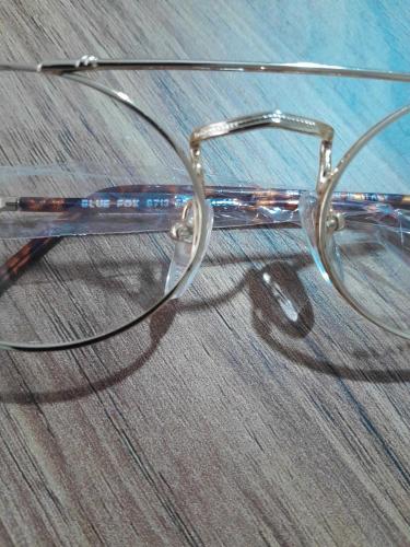 Retro ve Vintage Metal Çerçeve Optik Gözlüğü 80'ler Blue Fox İtalyan