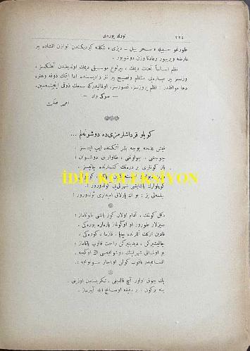 Osmanlıca Türk Yurdu Dergisi, Orijinal Dönem Basım, (Ottoman Magazine) - 8 Mart 1912 - Sayı: 8 - Rumi: 23 Şubat 1327 - 'Köylü Kardeşlerimizi de Düşünelim...' Halil Edip - Dilimiz: 'Çastani İli Beyi'nin Hikayesi' F. V. K. Müller'in Uygurikasından Sene: 1908 Sahife: 39 Çastani İli Beyi'nin Hikayesinden Bir Parça