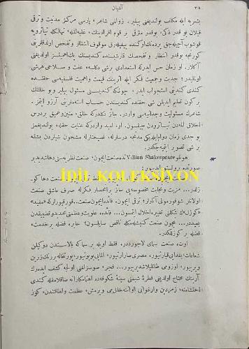 Osmanlıca Aşiyan Dergisi, Orijinal Dönem Basım, (Ottoman Magazine) - 10 Eylül 1908 - Sayı: 1 - Rumi: 28 Ağustos 1324 - 'Tebdil-i Hava' Hüseyin Cahit (Yalçın) - 'Vatanıım!..' Ali Suat - 'Açık Mektup: Erkan-ı Harbiye-i Umumiye Reisi Ferik İzzet Paşa'ya' Hüseyin Suat - 'Edebiyatın Gayesi ve Hudud-ı Serbestisi' Süleyman Fehmi - 'Biz mi Ne Olacağız?!..' Ruhsan Nevvare (Hadiye Ebüzziya) - Fransızcadan 'Romanımız: Af' Müştak