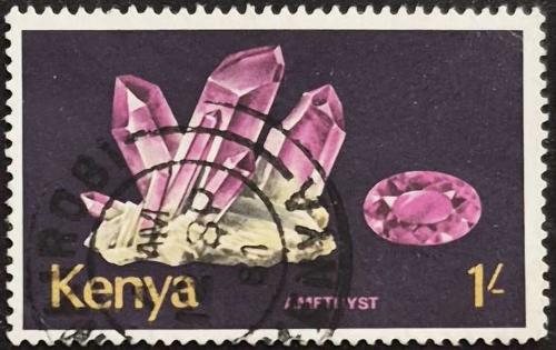 +++ KENYA MİNERALLER , AMETİST       1977   - DAMGALI