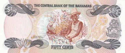 ** BAHAMALAR ( ½ * DOLLAR ) 1974 ( 1984  ) ÇİL