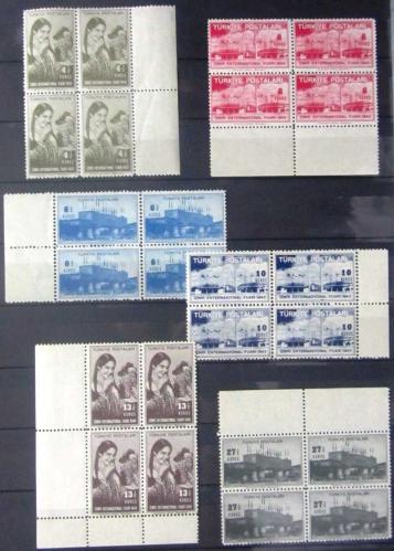 TÜRKİYE=1943  İ-1501..06  İzmir Fuarı DBL  (**)'