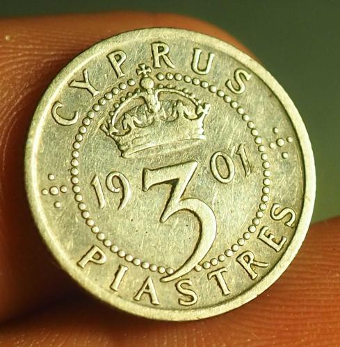 1901 KIBRIS 3 PİASTRE GÜMÜŞ KRALİÇE VİCTORİA