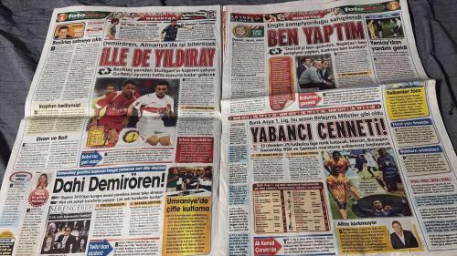 PAS FOTOMAÇ -FUTBOL GAZETESİ -TURKISH NEWSPAPER - DOĞUM GÜNÜ HEDİYESİ  - TAM TAKIM EKSİKSİZ GAZETE   19 AĞUSTOS - 2009 -  MAHŞERİN DÖRT ATLISI ALBÜMÜNÜZ BUGÜN FOTOMAÇ'TAN HEDİYE - SAKIN KAÇIRMAYIN - G.SARAY SÜPER BİR YILDIZ DAHA ALIYOR - ÖZEL FOTO HABER - SON ASLAN SERCAN - CİMBOM, SERCAN YILDIRIM İÇİN 3 MİLYON EURO'NUN YANI SIRA KALECİ AYKUT, MEHMET GÜVEN, ALPARSLAN ERDEM VE YASER'İ ÖNERDİ - BURSASPOR İSE 4 OYUNCU ARASINDA NONDA VE AYDIN'IN YER ALMASINI İSTEDİ - TRANSFERİN GERÇEKLEŞMESİ AN MESELESİ - CANER'E İKİ MİSLİ TEKLİF - DAUM'DAN F.BAHÇE'NİN GÜNDEMİNDEKİ TUNCAY'A NASIHAT - HARCANIRSIN - SERCAN YILDIRIM - AYKUT - MEHMET GÜVEN - ALPARSLAN ERDEM - YASER - NONDA - AYDIN - RIJKAARD - ELANO - KEITA - ADNAN POLAT - DAUM - TUNCAY - SİNAN ENGİN - DENİZLİ - AURELIO - EDU - LUGANO - HINCAL - ELVAN - BATUHAN - HURMACI - DEIVID - SEMİH - VOLKAN - MURET - ROLAND KOCH - MAHMUT - ABDÜLCELİL - UĞUR BORAL - ANDRE - DENİS DERİNSU - ALEX - AZİZ YILDIRIM - ÖNDER - İLKER ATEŞ -