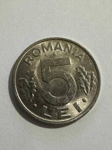 1992 Romanya 5 lei Madeni Para ÇA