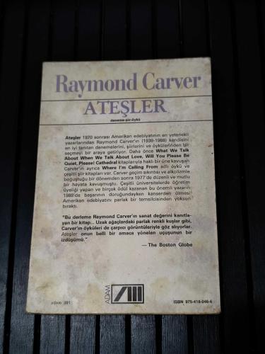 Ateşler | Raymond Carver | Adam Yayınları | Deneme – Şiir – Öykü