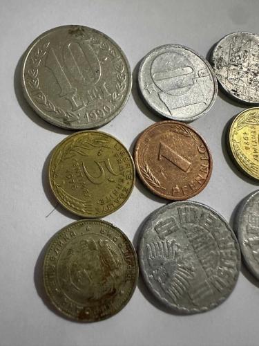Avrupa Ülkeleri karışık 12 Adet madeni paralar ÇT