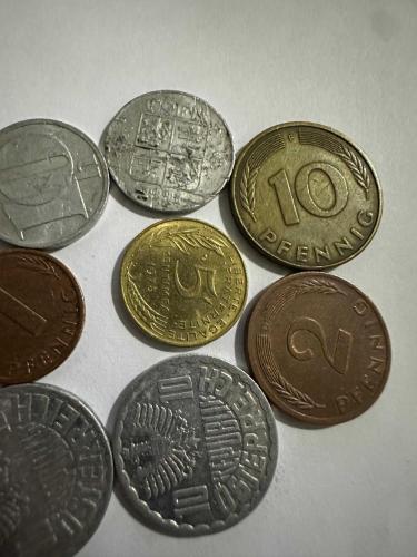 Avrupa Ülkeleri karışık 12 Adet madeni paralar ÇT