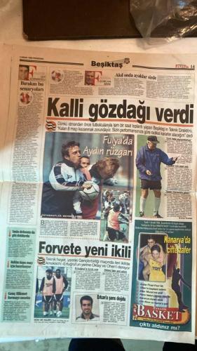 FANATİK SPOR GAZETESİ - TURKISH NEWSPAPER - DOĞUM GÜNÜ HEDİYESİ  - EKSİKSİZ TAM TAKIM GAZETE - 8 NİSAN 1999 - SAYI:1236 - GHEORGHE HAGI - RÜŞTÜ - FELDKAMP - KALLİ - MILNE - SULEYMAN SEBA - ALPAY - FAHRİ CÜROĞLU - AFFAN KEÇECİ - MEHMET ALİ CANBEK - ALİ ŞEN - DAUM - FARUK SÜREN - EREL DEMİRKOL - MEHMET CANSUN - SÜLEYMAN KARA - TUGAY - - BEŞİKTAŞ HAFİFE ALINMAZ - SEÇİM 1. LİGİ ÖNE KAYDIRDI - KUPA YARI FİNAL HEYECANI - GALATASARAYLI KIZLAR ÜÇÜNCÜLÜK PEŞİNDE - KALBİMİZ SİZİNLE RÜŞTÜ - BOMBA GİBİ PATLADI - YÜZMEDE EV SAHİBİ İSTANBUL - AVUSTURYA’DA BARİÇ SESLERİ - NAİM: MECLİS’İ BİLE KALDIRIRIM - BURUK KAPTAN - FELDKAMP’TAN TATLI SERT UYARI - MİLNE: FUTBOL BİR EĞLENCEDİR - SEBA MORAL VERDİ - ALİ ŞEN’E GÖRE ÇÖZÜM DAUM - FENER’İ STRES BİTİRDİ - SÜREN’DEN ‘SUS’ EMRİ - GALATASARAY’I ELEŞTİREN YANDI - KAPILAR KAPANIYOR - KONUŞMAK YASAK - HAGI: ZAFER VAR SORUN YOK - BEREKET SOFRASI - RUMENLERİN BARIŞ ÇABASI - BABA TERİM BAKIMDA - PARA BASAMAYIZ Kİ - FLORYA’DA GOL ŞOV - PAHALI BİR HOBİ - HASTANE DEĞ