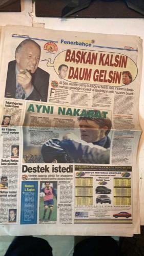 FANATİK SPOR GAZETESİ - TURKISH NEWSPAPER - DOĞUM GÜNÜ HEDİYESİ  - EKSİKSİZ TAM TAKIM GAZETE - 8 NİSAN 1999 - SAYI:1236 - GHEORGHE HAGI - RÜŞTÜ - FELDKAMP - KALLİ - MILNE - SULEYMAN SEBA - ALPAY - FAHRİ CÜROĞLU - AFFAN KEÇECİ - MEHMET ALİ CANBEK - ALİ ŞEN - DAUM - FARUK SÜREN - EREL DEMİRKOL - MEHMET CANSUN - SÜLEYMAN KARA - TUGAY - - BEŞİKTAŞ HAFİFE ALINMAZ - SEÇİM 1. LİGİ ÖNE KAYDIRDI - KUPA YARI FİNAL HEYECANI - GALATASARAYLI KIZLAR ÜÇÜNCÜLÜK PEŞİNDE - KALBİMİZ SİZİNLE RÜŞTÜ - BOMBA GİBİ PATLADI - YÜZMEDE EV SAHİBİ İSTANBUL - AVUSTURYA’DA BARİÇ SESLERİ - NAİM: MECLİS’İ BİLE KALDIRIRIM - BURUK KAPTAN - FELDKAMP’TAN TATLI SERT UYARI - MİLNE: FUTBOL BİR EĞLENCEDİR - SEBA MORAL VERDİ - ALİ ŞEN’E GÖRE ÇÖZÜM DAUM - FENER’İ STRES BİTİRDİ - SÜREN’DEN ‘SUS’ EMRİ - GALATASARAY’I ELEŞTİREN YANDI - KAPILAR KAPANIYOR - KONUŞMAK YASAK - HAGI: ZAFER VAR SORUN YOK - BEREKET SOFRASI - RUMENLERİN BARIŞ ÇABASI - BABA TERİM BAKIMDA - PARA BASAMAYIZ Kİ - FLORYA’DA GOL ŞOV - PAHALI BİR HOBİ - HASTANE DEĞ