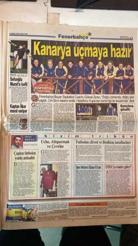 FANATİK SPOR GAZETESİ - TURKISH NEWSPAPER - DOĞUM GÜNÜ HEDİYESİ  - EKSİKSİZ TAM TAKIM GAZETE - 10 NİSAN 1999 - SAYI:1238 - FELDKAMP - TAYFUR - ÜMİT ÖZAT - MEHMET GENÇ - YUSUF DURSUN - GÜVEN TANER - TAYLAN UYGUR - ULVİ GEROĞLU - DOĞAN - YEMEN EKŞİOĞLU - RAMAN SAĞIROĞLU - AZİZ YILDIRIM - YILMAZ - OKTAY - PHIRI - U.KARAN - ALPAY - MEHMET - DOĞAN BABACAN - - KAHRAMAN BEŞİKTAŞ - KOSOVA BİZİMDİR - GENÇLERBİRLİĞİ ENGELİNİ AŞTI - LİDER GALATASARAY KARABÜK VİRAJINDA - BİRİ YARADI DİĞERİ YARAMADI - BAŞKAN YILMAZ İLE ÇOK ÖZEL - POTADA KUPA HEYECANI - FAN-ETİK SAYFASI - İHALEDE PATRON FEDERASYON - YILDIRIM: YARIŞ DAHA BİTMEDİ - SAMPİYON OLACAĞIZ - PUANLAR EŞİT - KALLİ TAYFUR’A SIRTINI DÖNDÜ - TARAFTAR MEMNUN - - BEŞİKTAŞ 2-0 GENÇLERBİRLİĞİ - - GALATASARAY - BEŞİKTAŞ - FENERBAHÇE - TRABZONSPOR - KARABÜKSPOR - GENÇLERBİRLİĞİ - ADANASPOR - SAKARYASPOR - KOCAELİSPOR - ERZURUMSPOR - BURSA - ANTALYASPOR