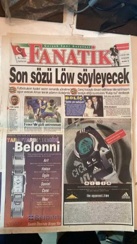 FANATİK SPOR GAZETESİ - TURKISH NEWSPAPER - DOĞUM GÜNÜ HEDİYESİ  - EKSİKSİZ TAM TAKIM GAZETE - 15 NİSAN 1999 - SAYI:1243 - FATİH TERİM - FELDKAMP - HAGİ - DEL SOLAR - OKTAY - MUHİTTİN BOSA - HÜSEYİN DARICI - FAHİR ERSOY - MEHMET GENÇ - GÜRCAN BERK - ALİ KOCATEPE - METİN TÜKENMEZ - TAYLAN DYPİR - DOĞAN BABACAN - YEMEN EKŞİOĞLU - HALİL MUTLU - AZİZ YILDIRIM - BOLİC - UCHE - YUSUF DURSUN - - TÜRKİYE KUPASI FİNALİ İLK MAÇ - DEVLERDEN SESSİZ FİLM - OKTAY’A FATİH KİLİDİ - HAGİ VE DEL SOLAR CEZALI - RÖVANŞA BIRAKTILAR - GOL SESİ YOK - HALİL’DEN DÜNYA REKORU - SON SÖZÜ LÖW SÖYLEYECEK - BOLİC: EŞİMLE ÇOK MUTLUYUM - UCHE YARI TABURCU - FENER’DE GİZLİ ANTRENMAN - MOSHOEU’NİN HEDEFİ 50. GOL - TRABZON ENGELİNİ AŞTILAR - GENÇLER SON ANDA 2-1 - BİLET FİYATLARI UCUZLATILDI - - GALATASARAY 0-0 BEŞİKTAŞ (TÜRKİYE KUPASI FİNAL İLK MAÇ) - FENERBAHÇE 4-2 ANKARAGÜCÜ - TRABZONSPOR 3-1 SAMSUNSPOR - RİZESPOR 0-0 VANSPOR - - GALATASARAY - BEŞİKTAŞ - FENERBAHÇE - ANKARAGÜCÜ - TRABZONSPOR - SAMSUNSPOR - RİZESPOR -