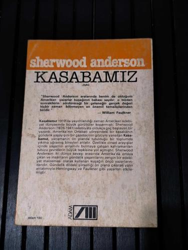 Kasabamız – Sherwood Anderson | Adam Yayınları | Saydam Özel Çevirisi