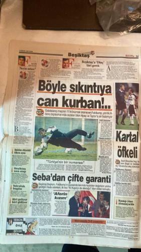 FANATİK SPOR GAZETESİ - TURKISH NEWSPAPER - DOĞUM GÜNÜ HEDİYESİ  - EKSİKSİZ TAM TAKIM GAZETE - 16 NİSAN 1999 - SAYI:1244 - NECMİ PEREKLİ - MEHMET TAN - NACİ YALINKILIÇ - FATİH TERİM - ERDAL KESER - AYHAN YILDIZ - MICHAEL ZORDUN - FELDKAMP - KALLİ - LÖW - MİLNE - NAİM SÜLEYMANOĞLU - HALİL MUTLU - HASAN - HAKAN ŞÜKÜR - OKAN - POPOESCU - EROL DEMİRKOL - AGON ERZEN - - TRABZONSPOR’A SOĞUK DUŞ - KARABÜK ZÜKÜLMEDİ - KARABÜK OYNADI TRABZON BAKTI - TALİHİ YAVER OLANIN - PAMUK VE DEMİR HİKAYESİ - FATİH SCHALKE YOLUNDA - TEKLİFE EVET DEDİ - TERİM RAZI DEĞİL - DORTMUND’TAN KANCA - FELDKAMP HİÇ BEĞENMİYOR - FENERBAHÇE ‘AF’ MAÇINA ÇIKIYOR - CİM BOM’UN KIZLARI GÜLDÜ - BEŞİKTAŞ-P.KARŞIYAKA 68-64 - VANSPOR-İST.BELEDİYE 1-0 - HALİL DÜNYAYA MEYDAN OKUDU - SERBESTTE HAYAL KIRIKLIĞI - TANKÇI HASAN’I TAHKİM EZDİ - OKAN VİTRİNE KONDU - HAKAN ŞÜKÜR’DEN REST - SERT AMA ŞEFKATLİ HAGİ - RÖVANŞI DA İZLEYECEK - HAKAN GEÇEN SENEYİ OYNADI - ERTUĞRUL’U AŞAMADI - GÖZE GELİYORUZ - PRİMLER ÖDENMİYOR - POPOESCU İYİLEŞEM