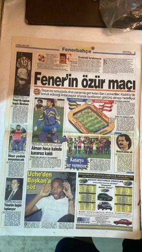 FANATİK SPOR GAZETESİ - TURKISH NEWSPAPER - DOĞUM GÜNÜ HEDİYESİ  - EKSİKSİZ TAM TAKIM GAZETE - 16 NİSAN 1999 - SAYI:1244 - NECMİ PEREKLİ - MEHMET TAN - NACİ YALINKILIÇ - FATİH TERİM - ERDAL KESER - AYHAN YILDIZ - MICHAEL ZORDUN - FELDKAMP - KALLİ - LÖW - MİLNE - NAİM SÜLEYMANOĞLU - HALİL MUTLU - HASAN - HAKAN ŞÜKÜR - OKAN - POPOESCU - EROL DEMİRKOL - AGON ERZEN - - TRABZONSPOR’A SOĞUK DUŞ - KARABÜK ZÜKÜLMEDİ - KARABÜK OYNADI TRABZON BAKTI - TALİHİ YAVER OLANIN - PAMUK VE DEMİR HİKAYESİ - FATİH SCHALKE YOLUNDA - TEKLİFE EVET DEDİ - TERİM RAZI DEĞİL - DORTMUND’TAN KANCA - FELDKAMP HİÇ BEĞENMİYOR - FENERBAHÇE ‘AF’ MAÇINA ÇIKIYOR - CİM BOM’UN KIZLARI GÜLDÜ - BEŞİKTAŞ-P.KARŞIYAKA 68-64 - VANSPOR-İST.BELEDİYE 1-0 - HALİL DÜNYAYA MEYDAN OKUDU - SERBESTTE HAYAL KIRIKLIĞI - TANKÇI HASAN’I TAHKİM EZDİ - OKAN VİTRİNE KONDU - HAKAN ŞÜKÜR’DEN REST - SERT AMA ŞEFKATLİ HAGİ - RÖVANŞI DA İZLEYECEK - HAKAN GEÇEN SENEYİ OYNADI - ERTUĞRUL’U AŞAMADI - GÖZE GELİYORUZ - PRİMLER ÖDENMİYOR - POPOESCU İYİLEŞEM