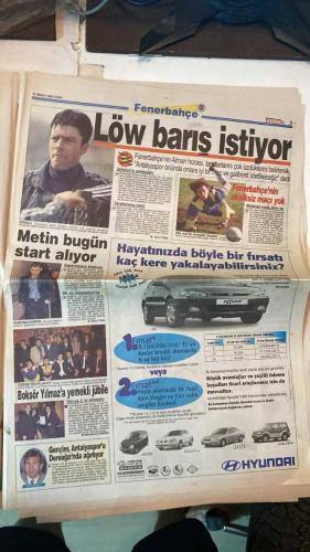 FANATİK SPOR GAZETESİ - TURKISH NEWSPAPER - DOĞUM GÜNÜ HEDİYESİ  - EKSİKSİZ TAM TAKIM GAZETE - 16 NİSAN 1999 - SAYI:1244 - NECMİ PEREKLİ - MEHMET TAN - NACİ YALINKILIÇ - FATİH TERİM - ERDAL KESER - AYHAN YILDIZ - MICHAEL ZORDUN - FELDKAMP - KALLİ - LÖW - MİLNE - NAİM SÜLEYMANOĞLU - HALİL MUTLU - HASAN - HAKAN ŞÜKÜR - OKAN - POPOESCU - EROL DEMİRKOL - AGON ERZEN - - TRABZONSPOR’A SOĞUK DUŞ - KARABÜK ZÜKÜLMEDİ - KARABÜK OYNADI TRABZON BAKTI - TALİHİ YAVER OLANIN - PAMUK VE DEMİR HİKAYESİ - FATİH SCHALKE YOLUNDA - TEKLİFE EVET DEDİ - TERİM RAZI DEĞİL - DORTMUND’TAN KANCA - FELDKAMP HİÇ BEĞENMİYOR - FENERBAHÇE ‘AF’ MAÇINA ÇIKIYOR - CİM BOM’UN KIZLARI GÜLDÜ - BEŞİKTAŞ-P.KARŞIYAKA 68-64 - VANSPOR-İST.BELEDİYE 1-0 - HALİL DÜNYAYA MEYDAN OKUDU - SERBESTTE HAYAL KIRIKLIĞI - TANKÇI HASAN’I TAHKİM EZDİ - OKAN VİTRİNE KONDU - HAKAN ŞÜKÜR’DEN REST - SERT AMA ŞEFKATLİ HAGİ - RÖVANŞI DA İZLEYECEK - HAKAN GEÇEN SENEYİ OYNADI - ERTUĞRUL’U AŞAMADI - GÖZE GELİYORUZ - PRİMLER ÖDENMİYOR - POPOESCU İYİLEŞEM