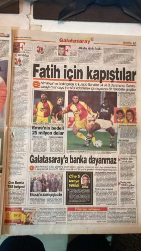 FANATİK SPOR GAZETESİ - TURKISH NEWSPAPER - DOĞUM GÜNÜ HEDİYESİ  - EKSİKSİZ TAM TAKIM GAZETE - 17 NİSAN 1999 - SAYI:1245 - UCHE - TAYFUN - GUINTCHEV - BALİÇ - MOSHOEU - OLĞUN - YUSUF DURSUN - NECMİ PEREKLİ - MEHMET TAN - NACİ YALINKILIÇ - FATİH TERİM - ERDAL KESER - AYHAN YILDIZ - MICHAEL ZORDUN - FELDKAMP - KALLİ - LÖW - MİLNE - NAİM SÜLEYMANOĞLU - HALİL MUTLU - HASAN ŞAŞ - POPOESCU - BURHAN USLU - BÜNYAMİN OSMAN - ALİ TALİP ÖZDEMİR - FARUK SÜREN - BURAK ELMAS - EROL DEMİRKOL - BÜLENT ÜNDER - - ANTALYASPOR KADIKÖY’DE TUŞ - FENER GÖNÜL ALDI - MOSHOEU YILDIZLAŞTI - BALİÇ HAKAN ŞÜKÜR’Ü YAKALADI - MİNDERDE ÜÇ MADALYA ŞANSI - POTADA CİM BOM ÇEYREK FİNALE ÇIKTI - GORDON’U TAZMİNAT KURTARIYOR - POPESCU’NUN İTİRAFI - BÜKREŞ’İ KARIŞTIRDI - ASLAN’A TON MENÜSÜ - HAGİ UYARILDI - HASAN KIŞLAYA GİRDİ - GALATASARAY’A ÖZLEM - KAPLAN’LA YENİDEN - - FENERBAHÇE 3-1 ANTALYASPOR - GALATASARAY 5-0 DARDANELSPOR - ADANASPOR 0-0 BEŞİKTAŞ - ERZURUMSPOR 3-1 GAZİANTEPSPOR - KAYSERİSPOR 3-0 AYDINSPOR - BEŞİKTAŞ 6