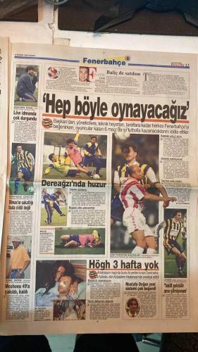 FANATİK SPOR GAZETESİ - TURKISH NEWSPAPER - DOĞUM GÜNÜ HEDİYESİ  - EKSİKSİZ TAM TAKIM GAZETE - 18 NİSAN 1999 - SAYI:1246 - ÜMİT - ARİF - OKAN - TAMER - BÜLENT - TOLUNAY - HAKAN ŞÜKÜR - ŞİFO MEHMET - GÜVEN TANER - MEHMET GENÇ - YUSUF DURSUN - CEMEN ABURAGİ - FATİH TERİM - KALLİ - ERTUĞRUL - AMOKACHI - - CİM BOM BEŞİNCİ VİTESTE - DURAN TOPLAR ZORLANMADI - MUHTEŞEM ARİF 3 KEZ PATLADI - KARTAL MEHMET’İN SIRTINDA - BEŞİKTAŞ KAPTANI ALİ ASUM - KARTAL’DAN SICAK TAKİP - KAPALI DEFANS ZORLADI - KALLİ’NİN ELİ DEĞİNCE - HEM LİG HEM KUPA - KALEDE ATAKAN - - GALATASARAY 5-2 ÇANAKKALE DARDANEL - BEŞİKTAŞ 1-0 ADANASPOR - FENERBAHÇE 66-49 GALATASARAY (BAYAN BASKETBOL) - ALTAY 3-0 İSTANBULSPOR - ERZURUMSPOR 2-1 GAZİANTEPSPOR - GENÇLERBİRLİĞİ 3-1 ANKARAGÜCÜ - BURSASPOR 4-0 SAMSUNSPOR - SAKARYASPOR 2-2 - - GALATASARAY - ÇANAKKALE DARDANEL - BEŞİKTAŞ - ADANASPOR - FENERBAHÇE - İSTANBULSPOR - ALTAY - ERZURUMSPOR - GAZİANTEPSPOR - GENÇLERBİRLİĞİ - ANKARAGÜCÜ - BURSASPOR - SAMSUNSPOR - SAKARYASPOR