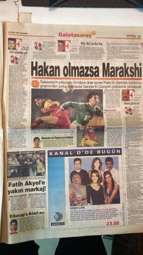 FANATİK SPOR GAZETESİ - TURKISH NEWSPAPER - DOĞUM GÜNÜ HEDİYESİ  - EKSİKSİZ TAM TAKIM GAZETE - 22 NİSAN 1999 - SAYI:1250 - SEBA - YILMAZ - ABDULLAH KİĞI - FARUK SÜREN - GORDON MİLNE - NECDET ERGÜN - FRANK PULL - HAKAN ŞÜKÜR - BÜLENT - FATİH TERİM - MUTLU - CELAL GÜRCAN - EROL DEMİRKOL - - BÜYÜKLER HAVUZDA YOK - BÜYÜKLERDEN TAVİZ YOK - CENTİLMENLİK ANLAŞMASI - ZİRVEDE YÜKSEK TANSİYON - ÜMİTLERİMİZ SUZİEN ÖNÜNDE - FLASH GORDON - KANADA’DAN EVET - MİLLİ TAKIM YÜKSELİŞTE - VELİEFENDİ’DE KAZA - OLMAK YA DA OLMAMAK - BALİÇ’E YURTDIŞINDAN TEKLİF - MANCHESTER ZORU BAŞARDI - OKOLLARA ARTIK 11’DE - MİRSAD İMZALADI - NAİM MİLLİ TAKIM’DA - FELDKAMP’IN DEDİĞİ OLDU - TRİBÜNLER BOŞ KALDI - SEYİRCİ NEDEN KAÇIYOR - TERİM’İ BIRAKMAM - BAŞKAN SÜREN KİRMİNİ SEÇTİ - BAKAN’A TEBRİK ZİYARETİ - ALPER SON 3 MAÇA YETİŞECEK - KURTULMUŞ DEVAM EDİYOR - CENAZEDE BİR ARADAYDILAR - GALATASARAY’A 70 MİLYON DOLARLIK DEĞER - TAM KADRO SEVİNCİ - HAFİFE ALMA SONRA YANMA - AVRUPA’YI BİLE KISKANDIRDILAR - VARSAYIMLARLA YAŞA