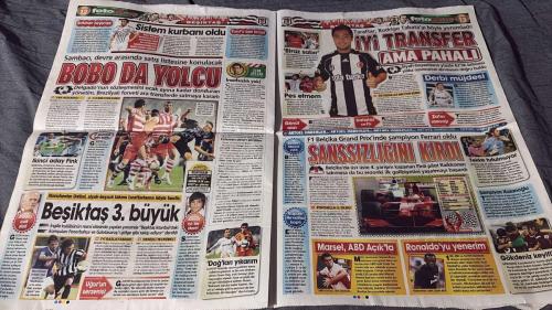 PAS FOTOMAÇ -FUTBOL GAZETESİ -TURKISH NEWSPAPER - DOĞUM GÜNÜ HEDİYESİ  - TAM TAKIM EKSİKSİZ GAZETE   31 AĞUSTOS - 2009 - FENERBAHÇE PEŞİNDE OLDUĞU BURSASPOR'UN GENÇ FUTBOLCUSU SERCAN YOL DRUM'A DÜN GECE 4 SENELİK İMZA ATTIRDI - SARI-LACİVERTLİ YÖNETİM, YEŞİL-BEYAZLI KULÜBE 8 MİLYON EURO İLE VEDERSON'U VERDİ - FOTOMAÇ'IN İDDAACILAR'A MAÇ BANKASI - İDDAA DÜNYASINI SARSTI - İDDAACILAR! DEV BİR İDDAA UZMANI DAHA FOTOMAÇ'TA YARIN AÇIKLIYORUZ! - FENERBAHÇE, KADIKÖY'DE MANİSA'YI 90+4'TE ATTIĞI GOLLE YENDİ - SARI-LACİVERTLİ TAKIMA GALİBİYETİ GETİREN GOLÜ ADETA SON SANİYEDE 'NÖBETÇİ GOLCÜSÜ' SEMİH ŞENTÜRK ATTI - TRABZON ERİYOR - SARI-LACİVERTLİLER, 90+4'TE SEMİH'İN GOLÜYLE GÜLDÜ - ZAFERE KAÇIŞ - ALİ KOÇ - MARİON - GÖKÇEK VEDERSON - SERCAN YILDIRIM - AURELİO - MURAT BAŞOĞLU - ABDULLAH YİĞİT - CİHAN - MENDOZA - BÜLENT UYGUN - MURAT ZORLU - AHMET GÖKÇEK - MELİH GÖKÇEK - KAMİL DIZAR - ERHAN ALTIN - DOLL - MUSTAFA - HARBUZİ - TOLGA - HURŞİT - GÖKHAN - UMUT - NECATİ ÖZÇAĞLAYAN - HÜSEYİN ÇİMŞİR -