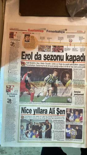 FANATİK SPOR GAZETESİ - TURKISH NEWSPAPER - DOĞUM GÜNÜ HEDİYESİ  - EKSİKSİZ TAM TAKIM GAZETE - 25 NİSAN 1999 - SAYI:1253 - EROL BULUT - METİN TOKAT - ERHAN - NECATİ BİLGİÇ - SECİL ÖLGEN - CEMİL TURAN - SERGEN - MOSHOEU - TAYFUN - SERKAN - H. İBRAHİM - YUSUF DURSUN - EROL DEMİRKOL - BÜLENT UZUN - İSMAİL UYANIK - FELDKAMP - FATİH TERİM - - FENER ‘TOKAT’LANDI - KANARYA FIRSAT TEPTİ - KORKUNUN BEDELİ - EROL BULUT ÇOK KORKUTTU - AVNİ AKER’DE ZOR GECE - GELECEK YILA BAKALIM - PLAY-OFFTA HEYECAN SÜRÜYOR - ÇİÇEKLİ KARŞILAMA - YILMAZ: ŞEHRİN HEYECANI BİTMİŞ - FELDKAMP FORVETE ÇIKARDI - FATİH AKYEL’E TALİP - BEŞİKTAŞ SAMSUN ÖNÜNDE - 23 NİSAN COŞKUSU - ANTEP KÂBUSU BİTMEDİ - MOLDOVAN UMUTLANDIRDI - RÜŞTÜ OYNADI AMA BAŞARILI OLAMADI - - GAZİANTEPSPOR 2-2 FENERBAHÇE - BEŞİKTAŞ 0-0 SAMSUNSPOR - DENİZLİSPOR 1-0 VANSPOR - ŞEKERSPOR 2-3 GÖZTEPE - TUBORG 85-66 EFES PİLSEN (BASKETBOL) - BEŞİKTAŞ 56-74 TOFAŞ (BASKETBOL) - FENERBAHÇE 74-56 DARÜŞŞAFAKA (BASKETBOL) - - FENERBAHÇE - GAZİANTEPSPOR - BEŞİKTAŞ -
