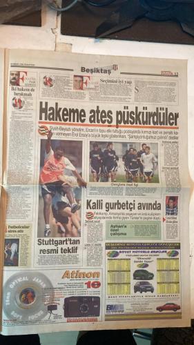 FANATİK SPOR GAZETESİ - TURKISH NEWSPAPER - DOĞUM GÜNÜ HEDİYESİ  - EKSİKSİZ TAM TAKIM GAZETE - 26 NİSAN 1999 - SAYI:1254 - OKAN BURUK - ARİF - HAKAN ŞÜKÜR - MİLOSEVSKİ - RAHMAN SAĞIROĞLU - EROL DEMİRKOL - AZİZ YILDIRIM - LÖW - YALÇIN TÜRK - ABDULLAH KİĞILI - TURHAN SOFUOĞLU - SERGEN - MURAT ALAÇAYIR - GÜRBÜZ REFİOĞLU - ZEKİ PEKOĞLU - - ŞAMPİYON GİBİ 3-0 - ASLAN RÖVANŞI ALDI - AVNİ AKER’DE ARBEDE - FENER’DEN TRANSFER ATAĞI - LÖW KREDİSİNİ TÜKETİYOR - KİĞILI: HIRS VE İNANÇLARI YOKTU - PAF TAKIMI REHAVETE KAPILDI - GENÇ SERKAN BEĞENİ KAZANDI - GÜRBÜZ REFİOĞLU KÜSTÜ - HAKEM HATALARINDAN BIKTIK - LÖW’DEN CEZA ANTRENMANI - SERGEN ŞOV YAPTI - EROL’UN KAFATASI ÇATLAK - SAKATLIĞI HATIRLAMIYOR - - GALATASARAY 3-0 TRABZONSPOR - ALTAY 4-0 ERZURUMSPOR - ANKARAGÜCÜ 2-2 ADANASPOR - BURSASPOR 2-0 İSTANBULSPOR - ANTALYASPOR 1-1 GENÇLERBİRLİĞİ - FENERBAHÇE 2-2 GAZİANTEPSPOR - - GALATASARAY - TRABZONSPOR - ALTAY - ERZURUMSPOR - ANKARAGÜCÜ - ADANASPOR - BURSASPOR - İSTANBULSPOR - ANTALYASPOR - GENÇLERBİRL