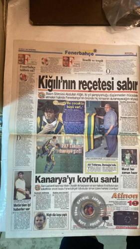 FANATİK SPOR GAZETESİ - TURKISH NEWSPAPER - DOĞUM GÜNÜ HEDİYESİ  - EKSİKSİZ TAM TAKIM GAZETE - 29 NİSAN 1999 - SAYI:1257 - MEHMET ALİ YILMAZ - PINI (REAL MADRID SPORTİF DİREKTÖRÜ) - FARUK SÜREN - BURAK ELMAS - YELDA SÜREN - POPOESCU - HAGİ - FATİH TERİM - HANS PETER BRIEGEL - SÜLEYMAN SEBA - ALPAY - HAKAN ŞÜKÜR - CÜNEYT KARAKAYA - EROL DEMİRKOL - AZİZ YILDIRIM - LÖW - ABDULLAH KİĞILI - TURHAN SOFUOĞLU - SERGEN - MURAT ALAÇAYIR - GÜRBÜZ REFİOĞLU - ZEKİ PEKOĞLU - - MEHMET ALİ YILMAZ TRABZON’U BIRAKIYOR - REAL MADRID VE BARCELONA KAPIŞIYOR - KALİTVINTSEV’İN DRAMI - DAVİS KUPASI’NDA RAKİP NORVEÇ - BAYAN RAKETLER MALTA’YI YENDİ - LÖSEMİLİLERE HEDİYE YAĞMURU - YELDA SÜREN VE BURAK ELMAS AŞKI - POPOESCU’NUN PARA İSYANI - HAGİ BASTIRIYOR - FENER VE TOFAŞ YARI FİNALDE - FENERBAHÇE HEDEFTEN ŞAŞTI - HAKEM YÜZÜNDEN KAPIŞTILAR - TERİM USULÜ MOTİVASYON - HAKAN GİDERSE SAFFET - SATMADAN OLMAYACAK - CİM BOM HAFTALIĞA BAĞLANDI - ALİ SAMİ YEN’İN KADERİ BAŞKENTTE - BORÇLAR TEMİZLENİYOR - RONALDO DÜĞÜNE G