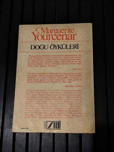 Doğu Öyküleri – Marguerite Yourcenar | Adam Yayınları | Hür Yumer Çevirisi