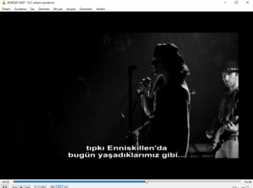 rattle and hum u2 vcd  (PC'de  denenmiştir/izlenmiştir)