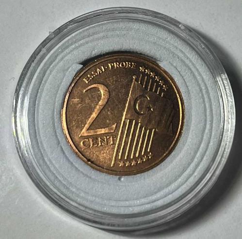 Türkiye Cumhuriyeti 2004 Türk Euro Hatıra Parası 2cent
