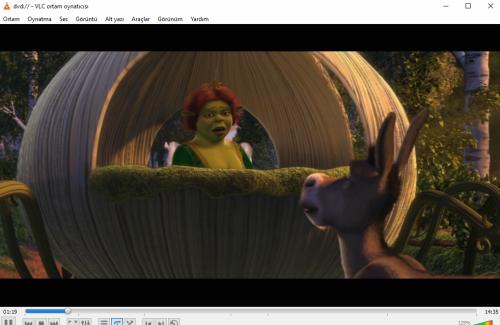 shrek dvd (PC'de denenmiştir/izlenmiştir)   (3 boyutlu gözlük)