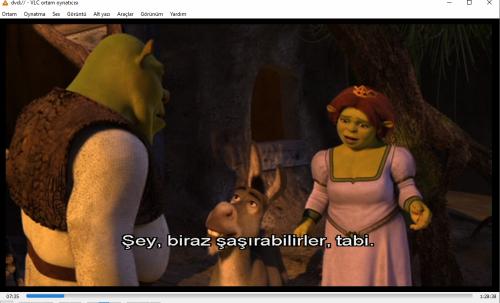 shrek 2 dvd   (PC'de denenmiştir/izlenmiştir)