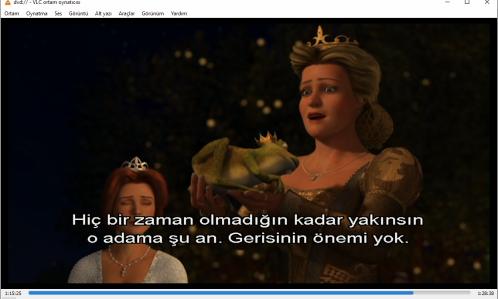 shrek 2 dvd   (PC'de denenmiştir/izlenmiştir)